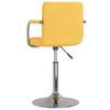 vidaXL bāra krēsls, dzeltens audums