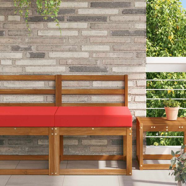 vidaXL Āra dīvāna spilvens Sarkana 60 x 60 x 8 cm Poliesters