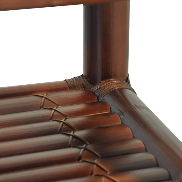 vidaXL naktsgaldiņš, 40x40x40 cm, tumši brūns bambuss