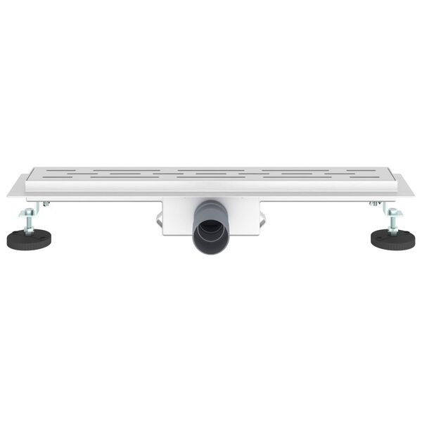 vidaXL Du&scaron;as notekvads ar lineāru dizainu Sudraba 60 cm