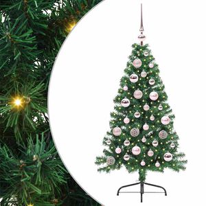 vidaXL Mākslīgais LED Ziemassvētku eglīte su 150 LED Zaļa 120 cm PVC