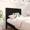 vidaXL gultas galvgalis, melns, 95,5x4x100 cm, priedes masīvkoks