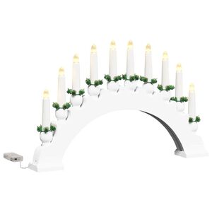 vidaXL Ziemassvētku sveču arka ar 10 LED svecēm LED Silti balts