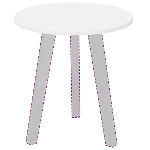 vidaXL Galda virsma Balts 40 x 40 x 1,5 cm Inženierijas koks