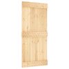 vidaXL Slīdo&scaron;ās durvis NARVIK Dabiska un melna 95 x 210 cm (213,5 cm)