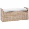 vidaXL Sols ar glabātuvi GENDT Dabiska 110 x 40 x 50 cm Rotangpalma