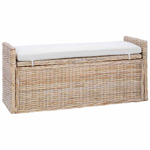 vidaXL Sols ar glabātuvi GENDT Dabiska 110 x 40 x 50 cm Rotangpalma
