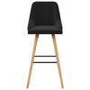 vidaXL bāra krēsli, 2 gab., melns samts