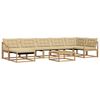vidaXL Āra dīvānu komplekts 8 pcs Baltais un Beidzis 79 x 79 x 37 cm