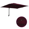 vidaXL Dārza parasols Bordo sarkans 248,5 x 247,5 x 160 cm