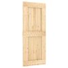 vidaXL Slīdo&scaron;ās durvis NARVIK Dabiska un melna 85 x 210 cm (152,5 cm)