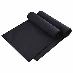 vidaXL Sauļošanās dvieli 2 pcs Melna 210 x 75 cm