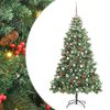 vidaXL Mākslīgā Ziemassvētku eglīte 300 LED Silti balts PVC un metāls