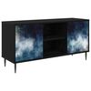vidaXL Televizora skapī&scaron;a RAALTE 102 x 33 x 51 cm Melns ozols