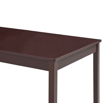 vidaXL virtuves galds, 180x90x73 cm, tumši brūns, priedes koks