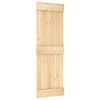 vidaXL Slīdo&scaron;ās durvis NARVIK Dabiska un melna 70 x 210 cm (213,5 cm)