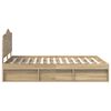 vidaXL Gultas rāmis Sonoma 140 x 200 cm Ciets priedes koks
