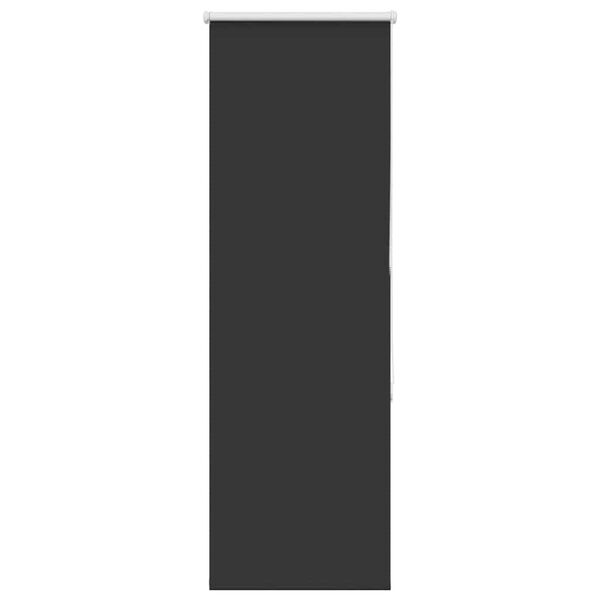 vidaXL rullo žalūzija melna 50x130 cm auduma platums 45,7cm poliesters