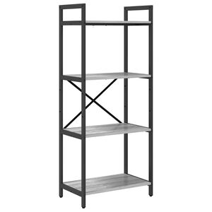 vidaXL Grāmatu plaukts 4 līmeņi 56 x 34 x 133,5 cm Inženierijas koks
