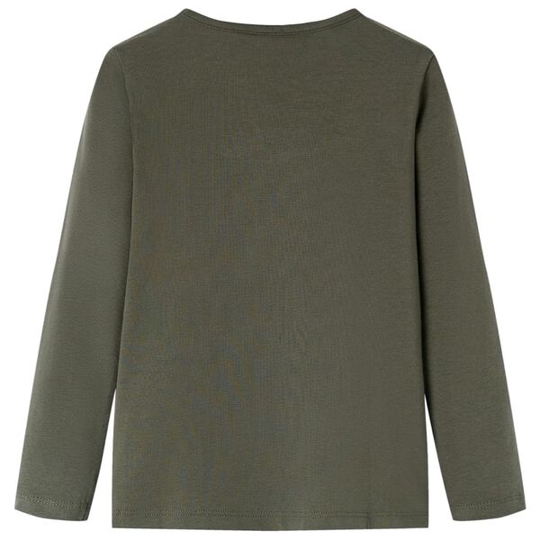 Bērnu krekls ar garām piedurknēm, haki, 104