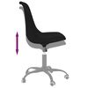 vidaXL biroja krēsls, melns audums