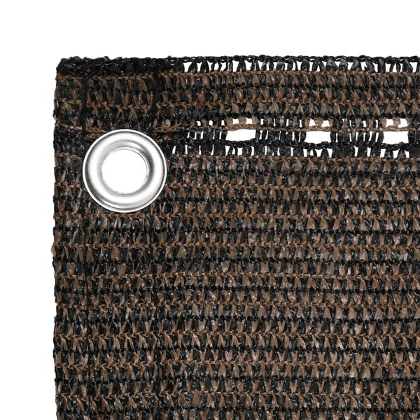 vidaXL balkona aizslietnis, 120x300 cm, brūns HDPE