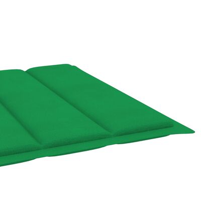 vidaXL sauļošanās zvilnis ar matraci, salokāms, akācijas masīvkoks
