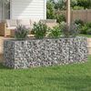 vidaXL Gabions pacelta gulta Sudraba 180 x 60 x 55 cm Cinkots tērauds