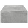 vidaXL monitora paliktnis, regulējams, betona pelēks, 60x24x10,5 cm