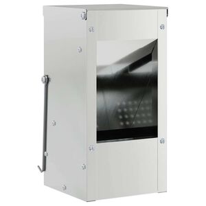 vidaXL Tru&scaron;u barotājs Sudraba 12,5 x 12,5 x 25 cm Cinkots tērauds