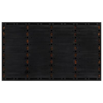 vidaXL durvju paklājs, taisnstūra, 45x75 cm, gumija, kokosa šķiedra