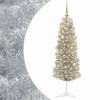 vidaXL Mākslīgā slaida Ziemassvētku egle ar bumbiņām 150 cm 150 LED