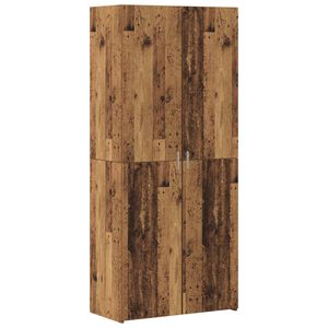 vidaXL Augstais skapītis 2 pcs Vecs koks 80 x 42 x 185 cm