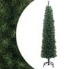 vidaXL mākslīgā Ziemassvētku egle ar statīvu, &scaron;aura, zaļa, 240 cm, PVC