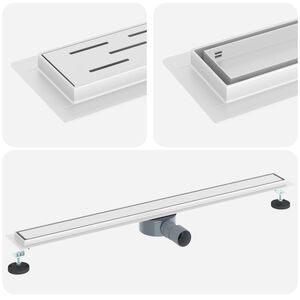 vidaXL Du&scaron;as noteka 2-in-1 ar 360&deg; sūkni Sudraba 90 cm