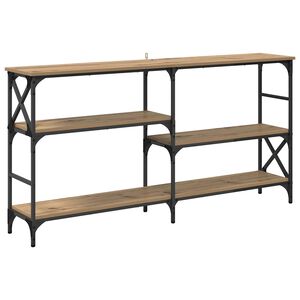 vidaXL Konsoles galds ar plauktu Artisānā ozols 150 x 29 x 76,5 cm