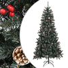 vidaXL mākslīgā Ziemassvētku egle ar statīvu, zaļa, 240 cm, PVC