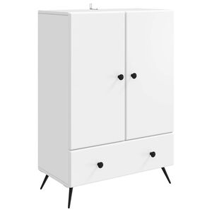 vidaXL Puse Balts 66 x 34,5 x 95 cm Inženierijas koks