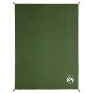 vidaXL piknika sega ar mieriņiem, zaļa, 205x155 cm