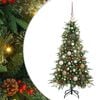 vidaXL Mākslīgā Saliekamā Ziemassvētku Egle Zaļa 120 cm PE un PVC