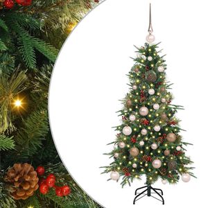 vidaXL Mākslīgā Saliekamā Ziemassvētku Egle Zaļa 120 cm PE un PVC
