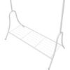 vidaXL tērauda drēbju pakaramais, balts
