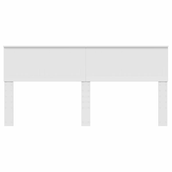 vidaXL Galvgalis Balts 180 cm Inženierijas koks