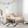 vidaXL Gultas rāmis ar matraci Brūna 80 x 200 cm Ciets priedes koks