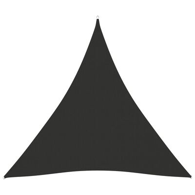 vidaXL saulessargs, 4x4x4 m, trijstūra, antracītpelēks oksforda audums
