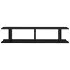 vidaXL sienas plaukti, 2 gab., 90x18x20 cm, melni, inženierijas koks