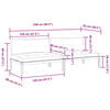 vidaXL vidējie dārza dīvāni, ar matračiem, 2 gab., akācijas masīvkoks