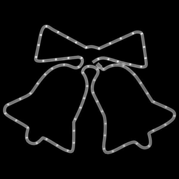 vidaXL Ziemassvētku zvaniņu figūra, 72 LED, 50x56 cm