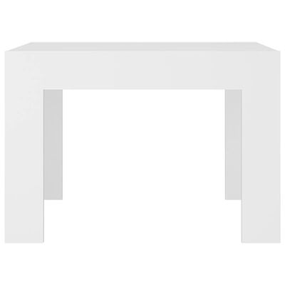 vidaXL kafijas galdiņš, balts, 50x50x35 cm, skaidu plāksne