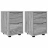 vidaXL Nakts skapī&scaron;i 2 pcs Pelēks Sonoma 30,5 x 30 x 43 cm